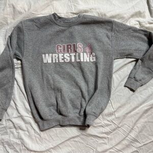 Gray Girls Wrestling Sweater